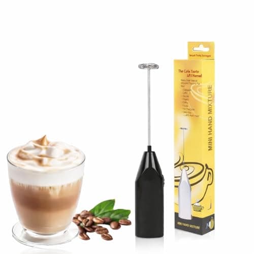 Bevzilla Portable Handheld Milk Frother – Electric Coffee Frother (2-Cell Battery Operated) | Battery Not Included With Frother | Perfect for Lattes, Cappuccinos | Easy to Use & Clean (Assorted Color)