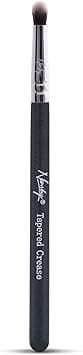 Nanshy Tapered Crease Eye Makeup Brush Vegan Synthetic Bristles Black Wooden Handle