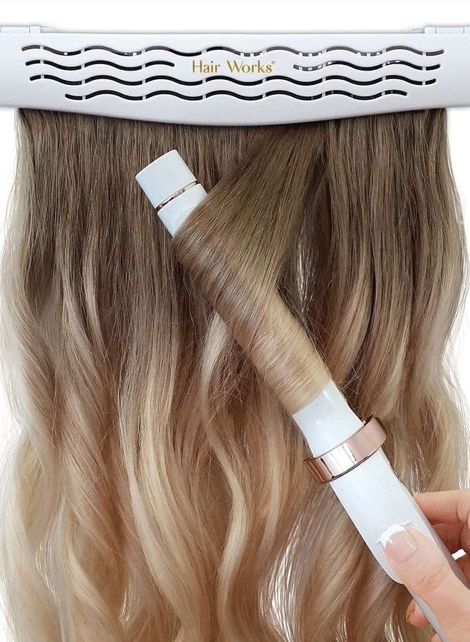 Hair Extension Style Caddy - The Original Hair Extension Holder Hanger Professionally Designed to Hold Clip-Ins, Tape-In's, Micro Bundles and Sew-In Wefts While You Color, Wash, Style, Pack