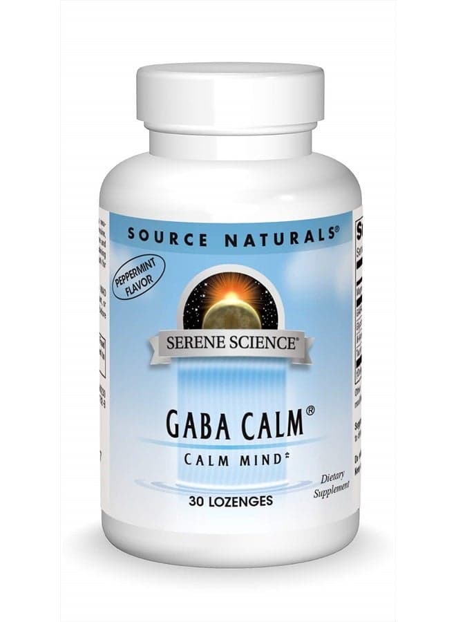Serene Science, GABA Calm Quick Dissolving Peppermint Flavor - 30 Lozenges
