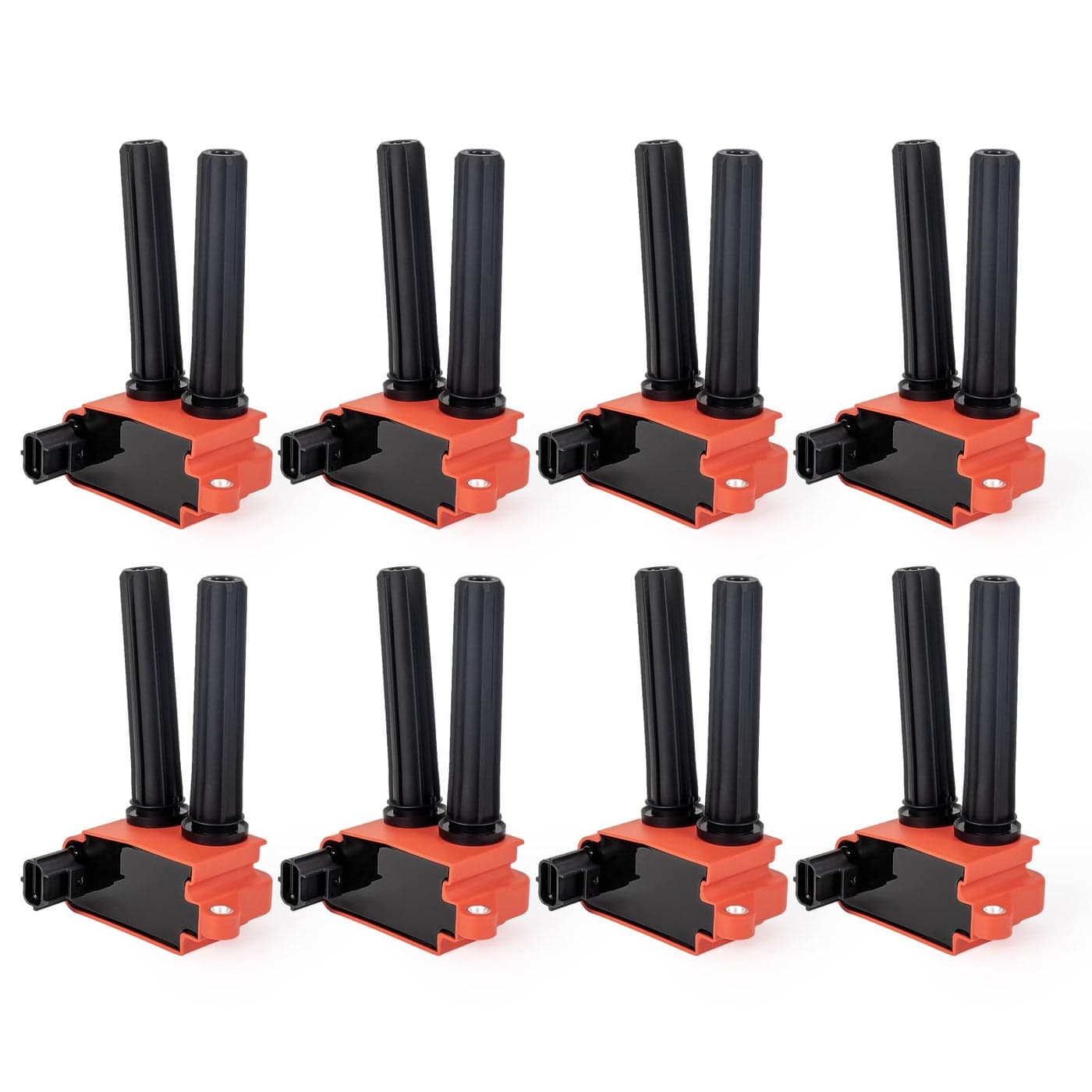 ENA Ignition Coil Pack V8 57 61 64 Compatible with Chrysler Dodge Ram Jeep Aspen 300 Challenger Charger Durango Magnum Commander Grand Cherokee 20052019 Coils for UF504 C56029129AA Set of 8 Red