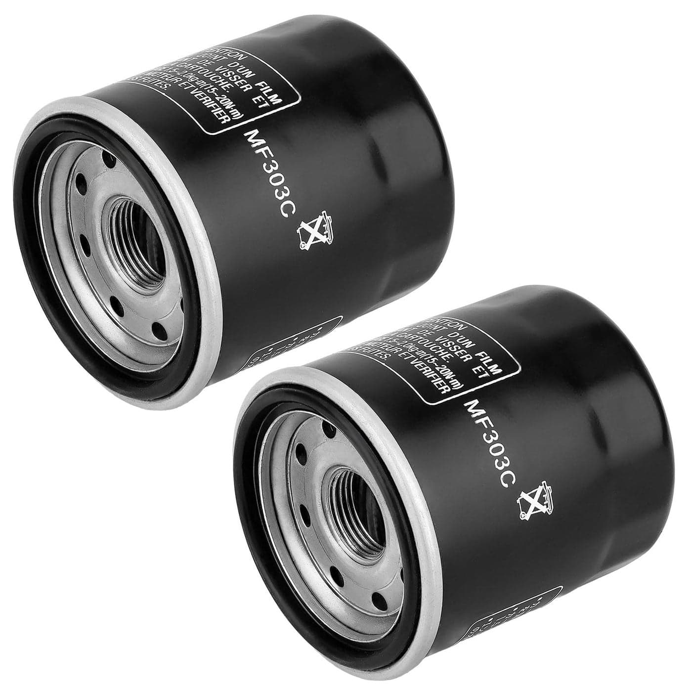 LOCOPOW Oil Filter for Yamaha 5GH134407100 5GH134400000 Tohatsu 5GH134407000 5GH134403000 F100 F115 F15 F25 F30 F40 F50 F60 F70 F75 F80 Outboard Midnight Silverado Roadliner