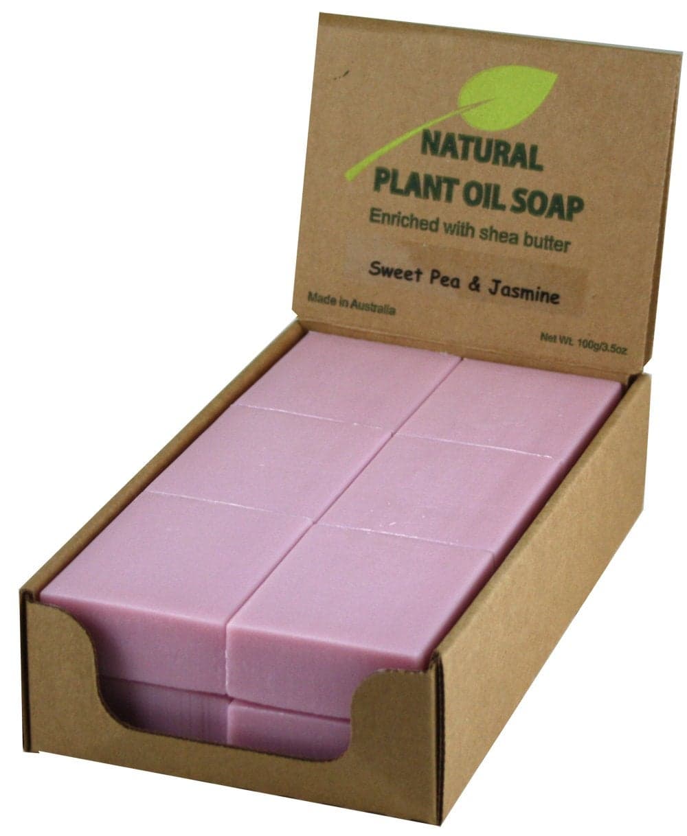 Sweet Pea Jasmine Scented Natural Soap Bars 12 Bars 35oz Moisturizing French Triple Milled Soap Bars Enriched with Shea Butter Pure Plant Oil Bath Body Bars