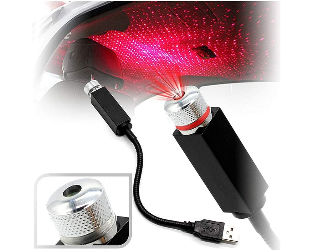 WolkomHome car accessories USB star Light fancy Light Laser Projector Ambiance LIght