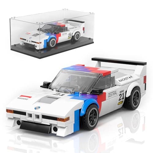 Mould King Speed Champion Race Car Building Toy for Boy Teen Racing Sports Collectable Model Car Construction Toy with Display Case Building Kit for Adults Kids 8