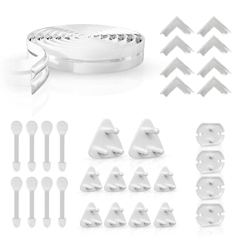 Lifelong 30 pcs Baby Proofing Kit for Home – All-in-One Child Safety Locks for Drawer, Cupboard & Fridge, Socket Plug Guards (2 & 3 Pin), Edge & Corner Guards, Switchboard Cover, 6 Months–6 Years