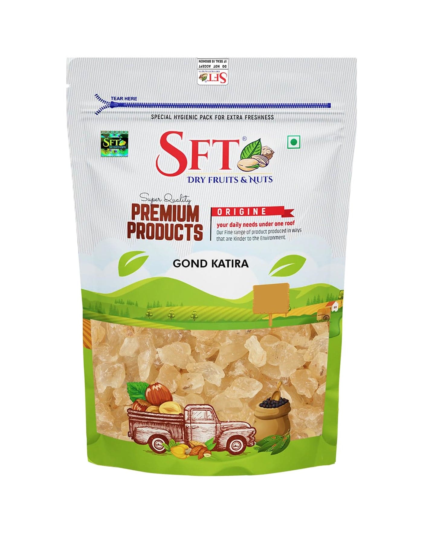 SFT Premium Gond Katira Pure (Edible Gum) - 200 grams | Tragacanth Gum | High Cooling Properties Herbal Food | Super Food |
