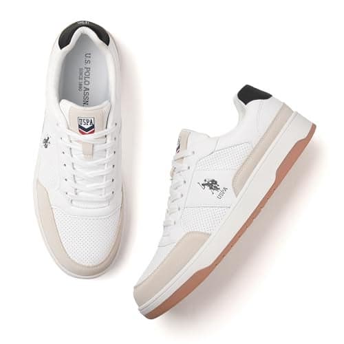 U.S. Polo Assn. USPA | Simon 2.0|Stylish Casual Sneaker Shoes for Man White