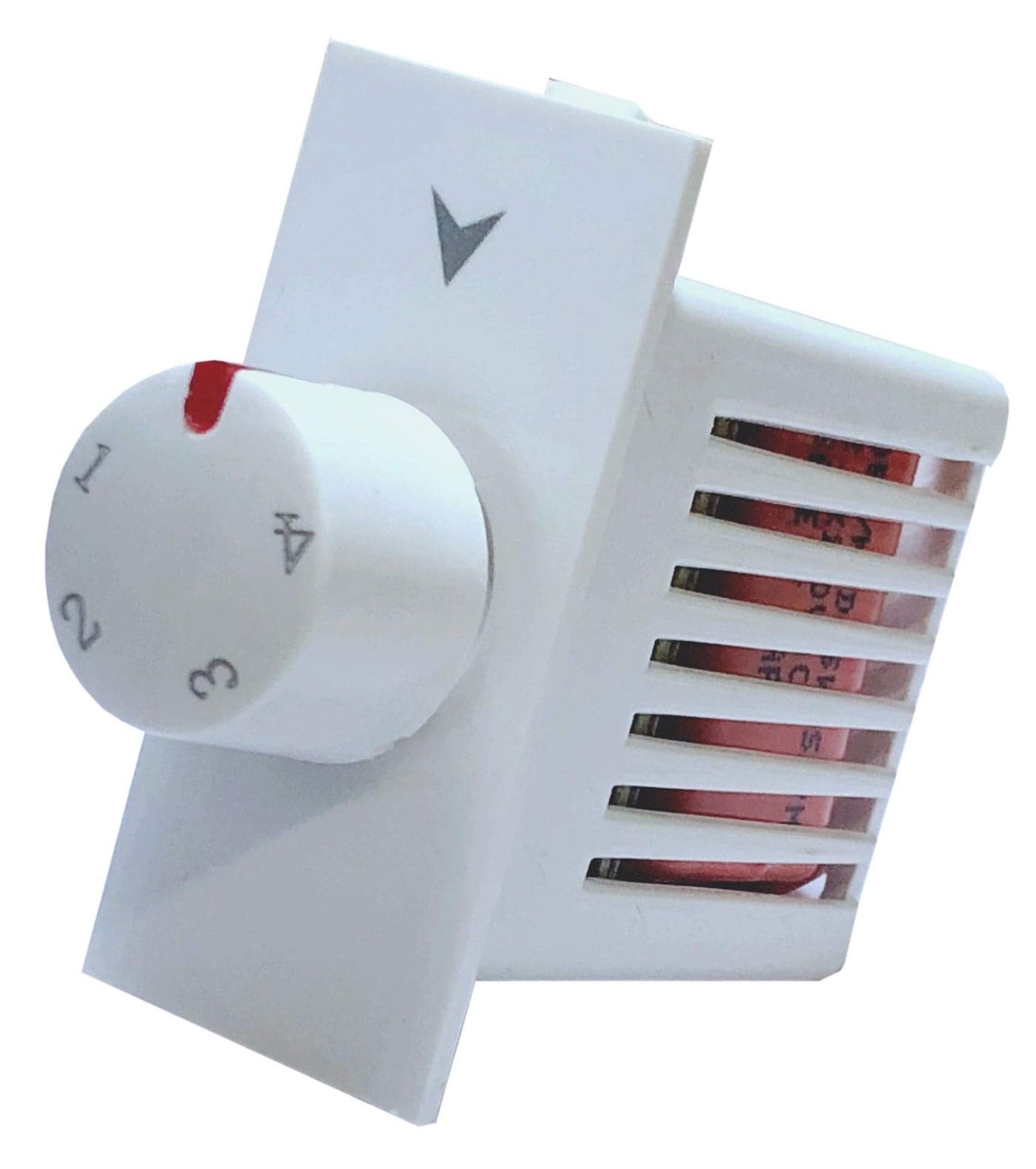 Hi-Plasst (Pack of 1) Switch Indicator 1M Switch Type Fan Regulator, 4-Step, Modular Step Type Electronic Regulators for Fan for Home & Offices (L*B = 5 * 2.4cm) Capacitor Based
