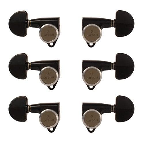 Gotoh Magnum Lock-Trad 3+3 Guitar Tuners, Black