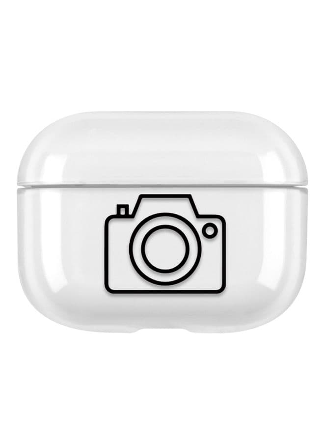 Case Cover For AirPods Pro Stick Figure Mapping Transparent Earphone Protective Case Camera