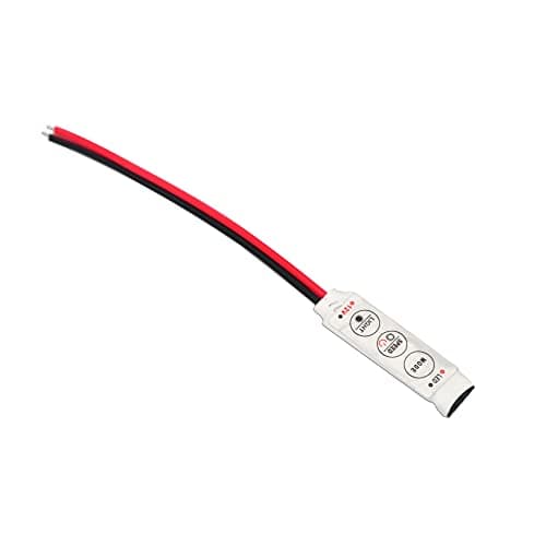 Electronic Spices 12V Mini 3 Keys Single RGB Color Led Controller Brightness Dimmer for Dc12-24V Led 3528 5050 Strip Light RGB