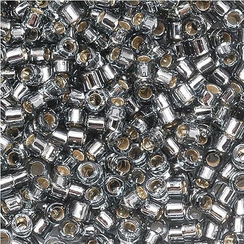 Miyuki Delica Seed Beads 11/0 Silver Lined Grey DB048 7.2 Grams