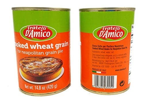 Fratelli DAmico Cooked Wheat Grain Grano Cotto 2 Cans For Easter Wheat Pie Pastiera Napoletana di Grano Italian Import