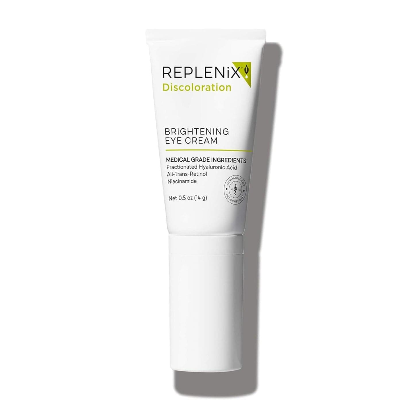 Replenix Brightening Eye Cream MedicalGrade Hydrating Under Eye Treatment for Dark Circles Puffiness with Hyaluronic Acid 05 oz