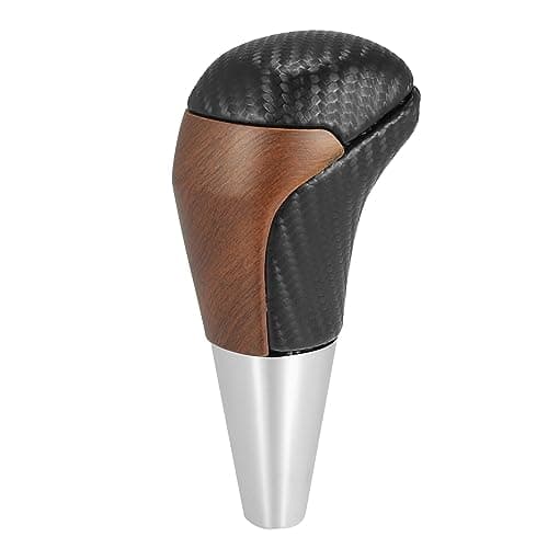 X AUTOHAUX Car Auto Automatic Gear Stick Shift Knob for Toyota Land Cruiser 4Runner 20032021 for Tundra for Lexus LX Black Carbon Fiber Pattern Wood Pattern