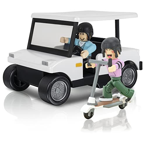 Roblox Celebrity Collection Brookhaven Golf Cart Deluxe Vehicle Includes Exclusive Virtual Item