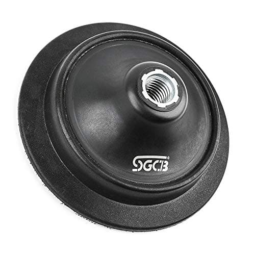 SGCB 5 RO Rotary Flexible Backing Plate HoopandLoop Face 58 Thread PU Soft Backing Pad Used On Rotary Polisher Sander for Sanding Polishing Buffing Finishing