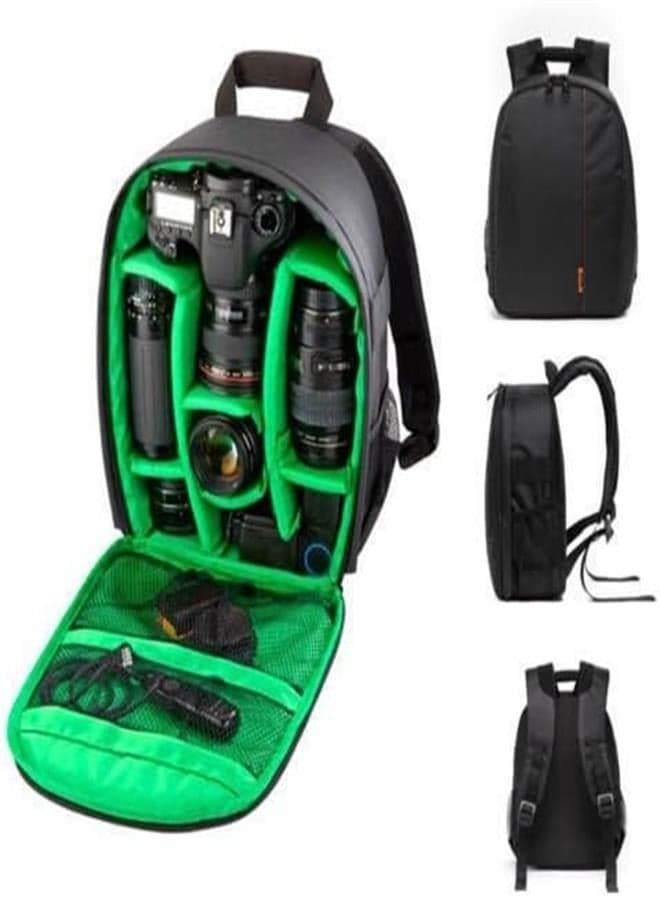 Camera Backpack Waterproof Camera Backpack Outdoor Camera Backpack SLR Bag for Canon Nikon Sony Fuji Samsung Casio Panasonic Pentax Ricoh Olympus Leica Orange