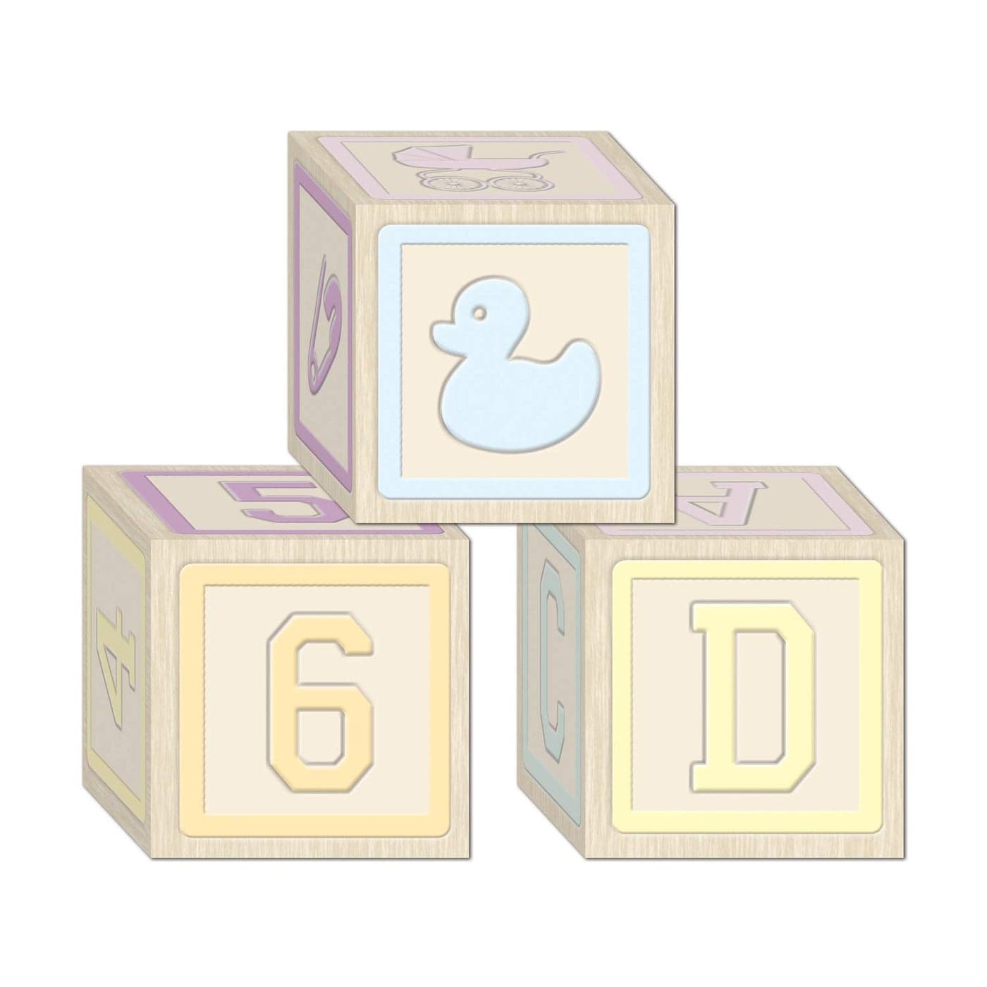 Beistle Baby Blocks Favor Boxes