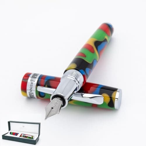MONTEVERDE USA People of the World Fountain Pen (Kuna) - Broad Nib - Premium Pen for Men & Women, Perfect for Office, Business, School, Gifts, Journaling, Autographs