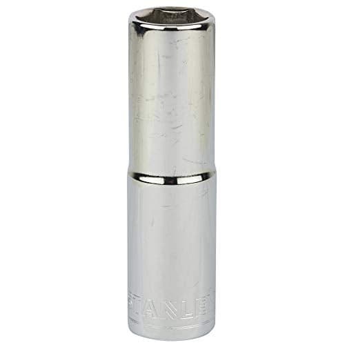 STANLEY STMT73329-8B 1/2-inch 15mm Chrome Vanadium Steel 6 Point Deep Socket (Silver)