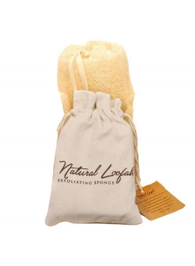 Egyptian Natural Loofah Sponge Exfoliating Body Scrubber - Our Bath Loofahs Provide a Refreshingly Deep Clean to Your Face & Body - These Luffa Sponges Are Skin-Friendly & Vegan - 6 x 6 Inches, 1 Pack