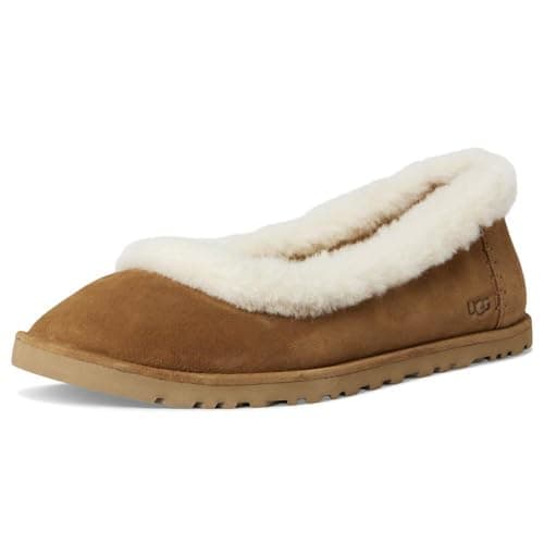 UGG Women's Zora Ballet Flat Shoe, Chestnut, 10
