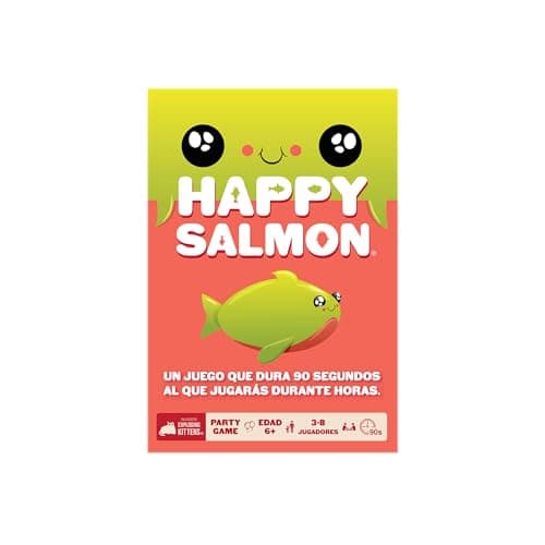 Exploding Kittens Juego Happy Salmon juego de cartas divertido para adultos adolescentes y nios
