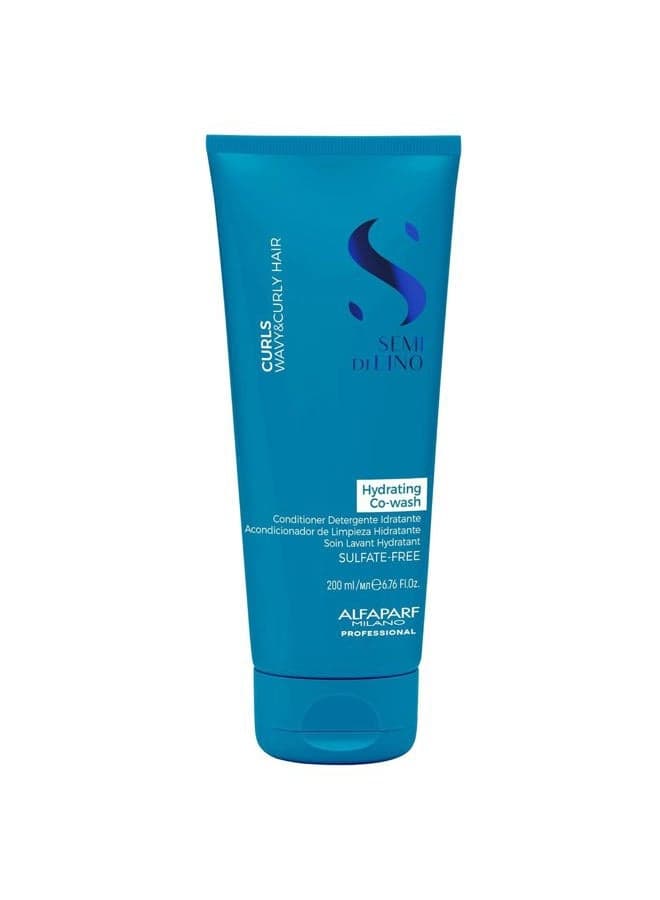 Curls Enhancing Có wash for Wavy and Curly Hair - Hydrates and Nourishes - Reduces Frizz & Frizzy - Protects Against Humidity - Vegan-Friendly Formula Alfaparf Milano Semi Di Lino (200ml)