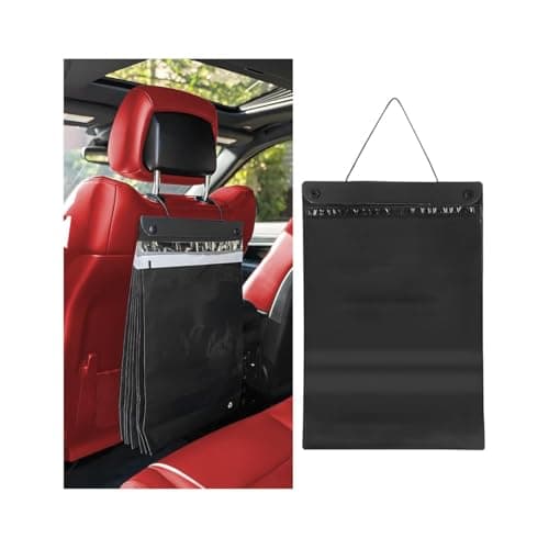 Mandark Car Trash Bag, 40PCS Disposable Large Capacity Hanging Garbage Pocket for Travel Camping, Portable Self Adhesive Auto Rubbish Pouch Accessories, Universal for Vehicles