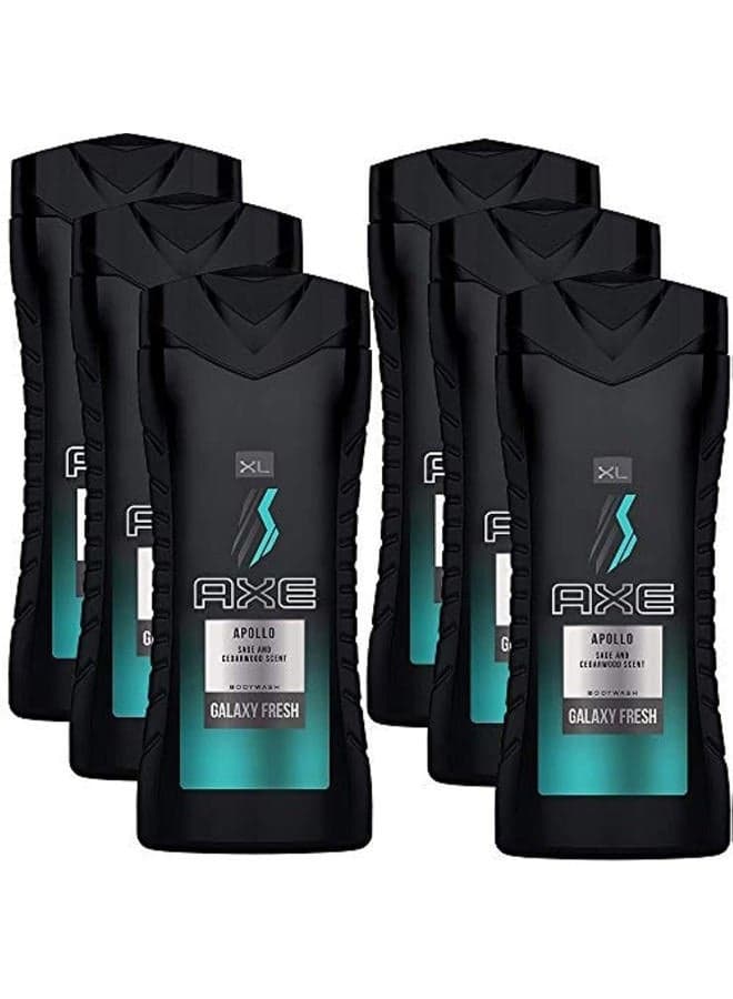 Axe Body Wash for Men, Apollo, 13.5 fl oz 6-Pack