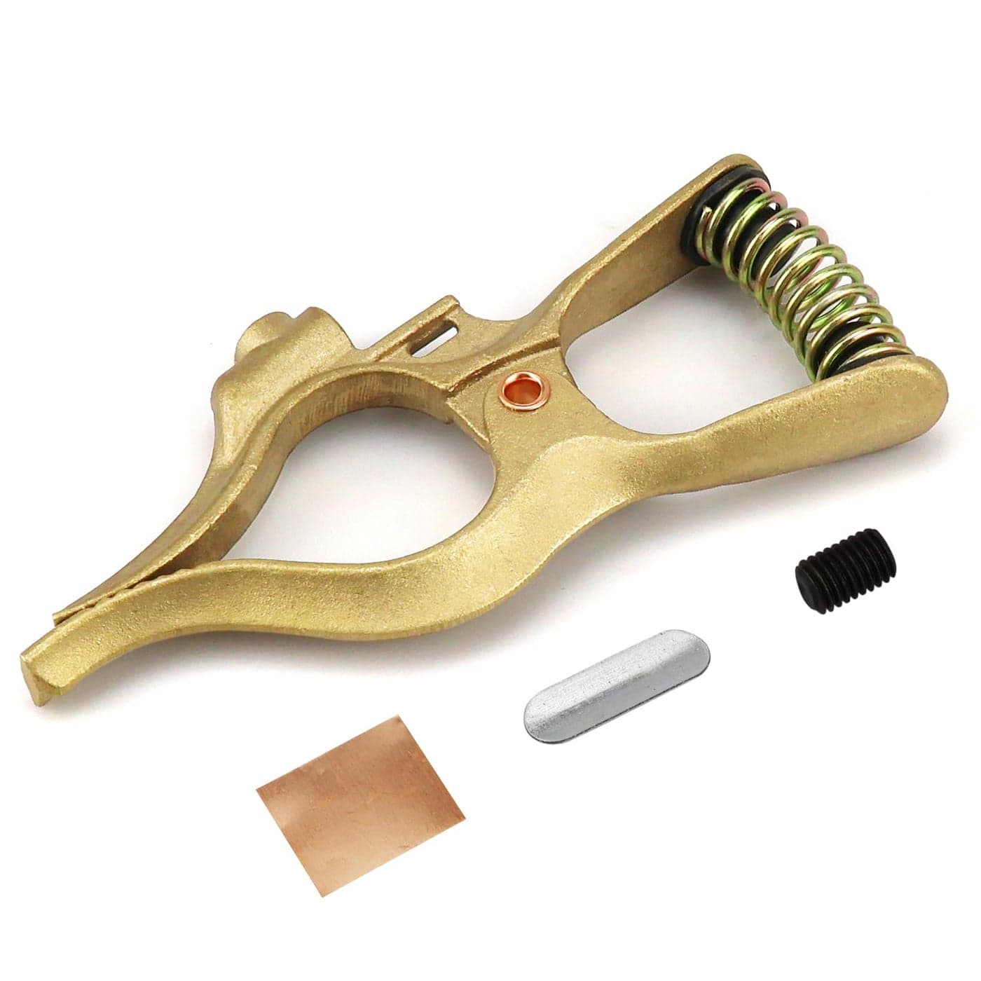 Vaphy 300Amp TStyle Welding Ground Clamp Brass