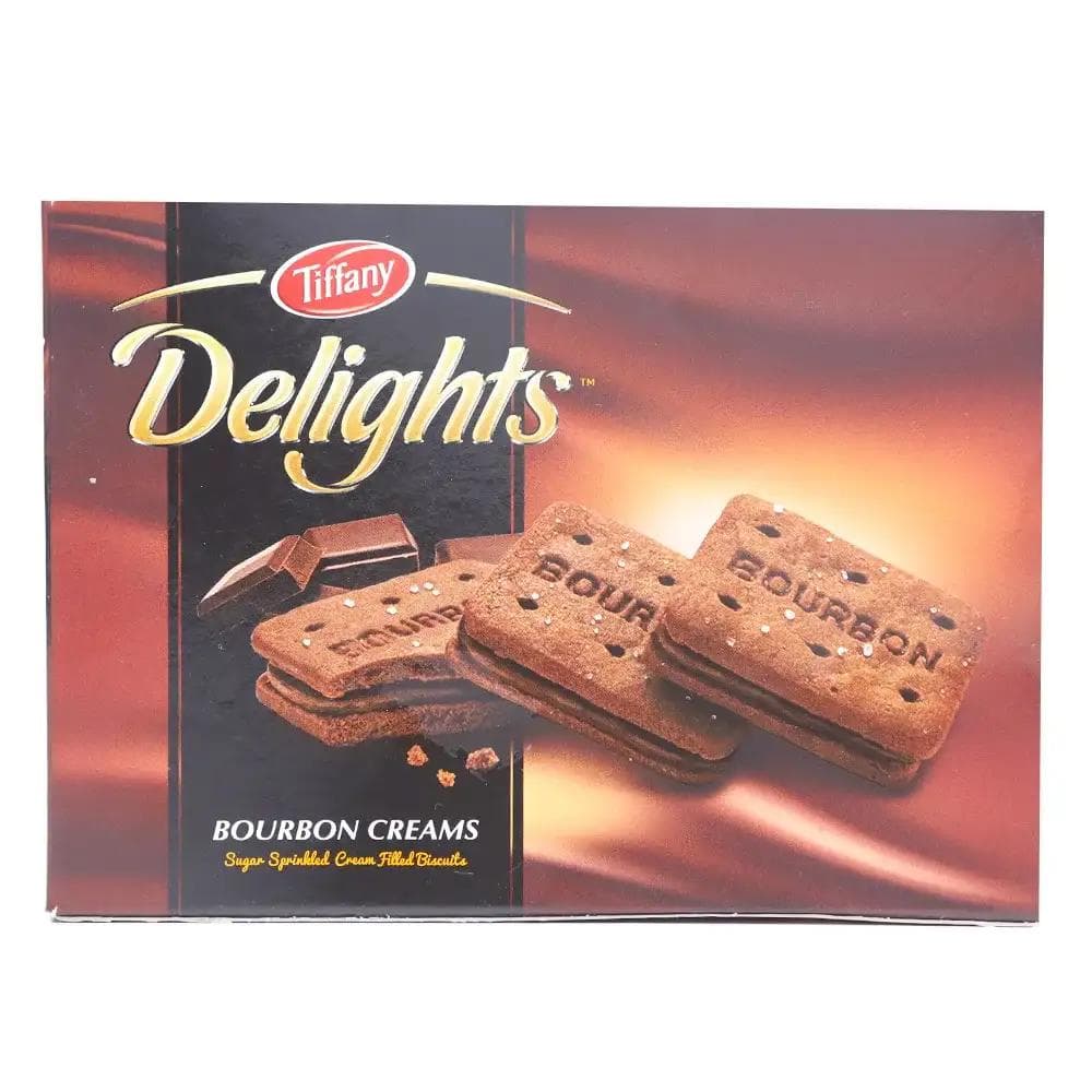 Tiffany Delights Bourbon Sugar Sprinkled Creams Filled Wheat Biscuits - 200 gm Calories Per Serving 200