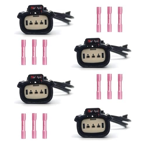 AUTO OCCASION Ignition Coil Connector Replacement for Wiring ford Edge Explorer F250 F350 Flex Fusion Mustang Taurus Lincoln MKS MKT MKX MKZ Mazda 6 CX9 Mercury Sable 4 Pack
