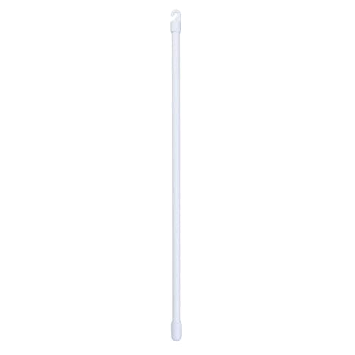 17 Inches Long White PVC Blind Tilt Wand with Hook and Handle(Hook Size is 0.15")