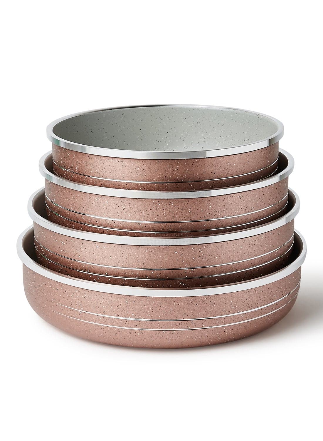 4-Piece Bakeware Pan Set Purple Pan 1 (1x24), Pan 2 (1x26), Pan 3 (1x28), Pan 4 (1x30)cm