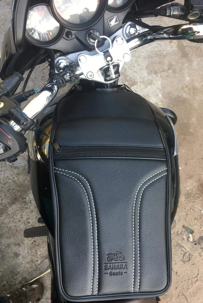 SaharaSeats™ CB/SP Shine Tank Cover/Tank Bag with Pockets Black