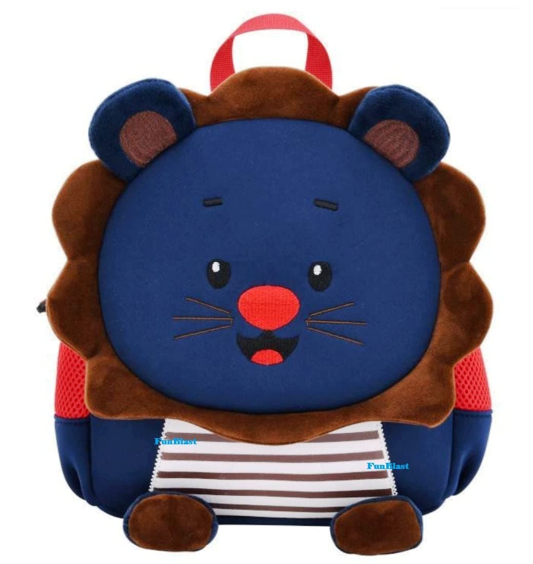 FunBlast Cute Lion Print Shoulder Bags For Kids, Cartoon Bags, School Bags For Preschooler, Small Bags For School, Picnic, Travelling For Unisex-Child 2 To 6 Years Old (Multicolour)