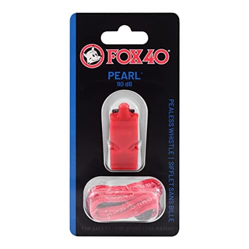 FOX 40 PEARL WITH LANYARD RED