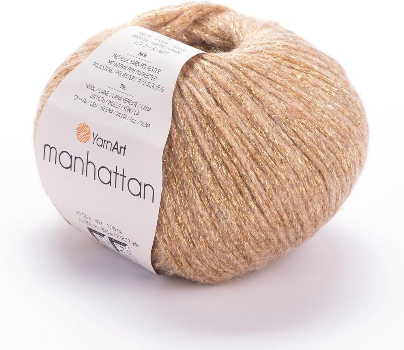 YARNART Manhattan Sparkle Metallic Glitter Yarn 911 Yds 217 Oz Acrylic Wool Blend