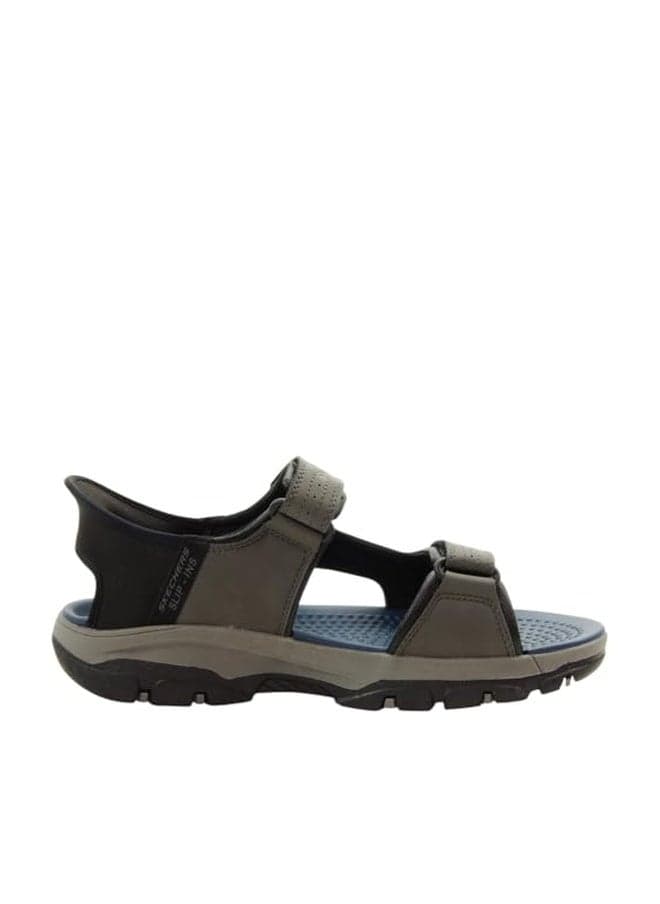 Skechers Men's Tresmen-Reece Two Strap Open Toe Slip-Ins Sandal, Char, 9 Wide