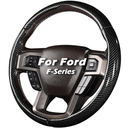 Steering Wheel Cover for Ford F150 2015-2020/F250 2017-2021/F350 2017-2021/F450 2017-2021/F550 2017-2021/Ford Expedition 2018-2021 Custom-fit Car Steering Wheel Cover for Ford Steering Wheel Protector
