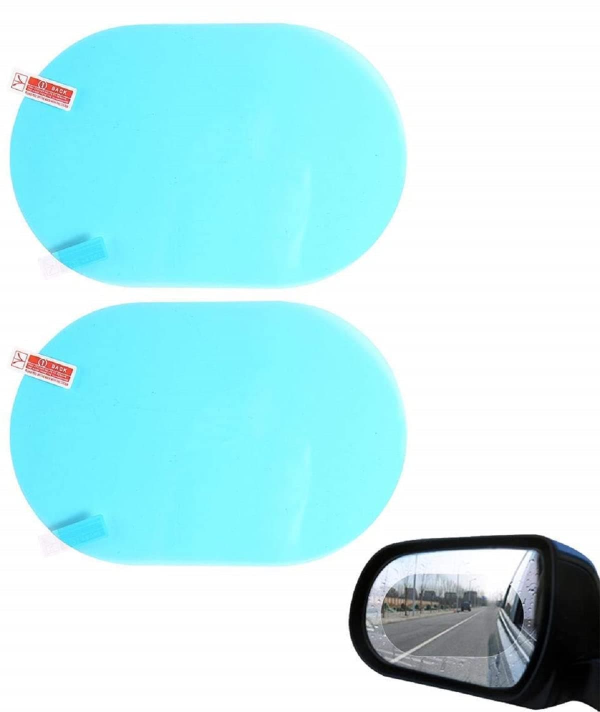 Aksmit Anti Fog Film Car Rear View Mirror,Anti-Water, Safe Driving, Anti-Fog, Waterproof Oblong Rearview Side forMirror Protective Film for Tata Safari