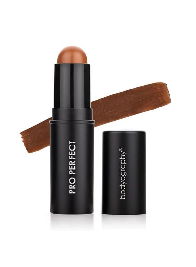 Pro Perfect Foundation Stick - Demi-Matte Finish with A Natural Look - Enhancer for Concealing, Highlighting, and Contouring - Vitamin C & E (Cream)