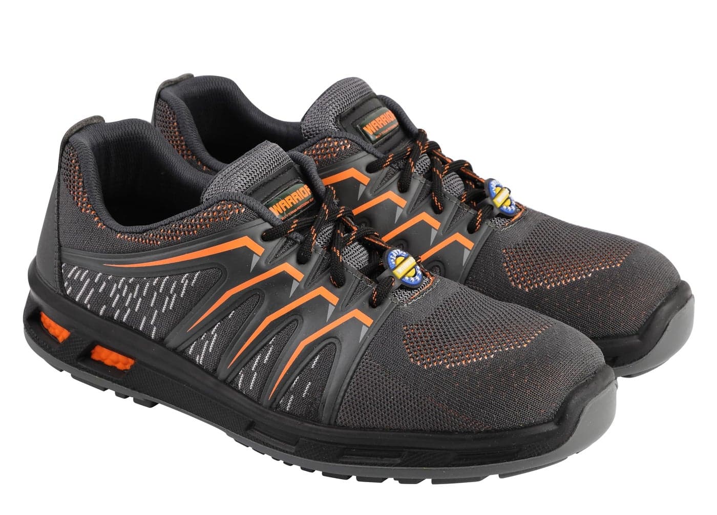 Liberty Warrior 3004-28 Safety Shoes for Men, Genuine Leather, Light Weight, Fibre Glass Toe, Industrial shoes for Men, Orange, Size-8UK
