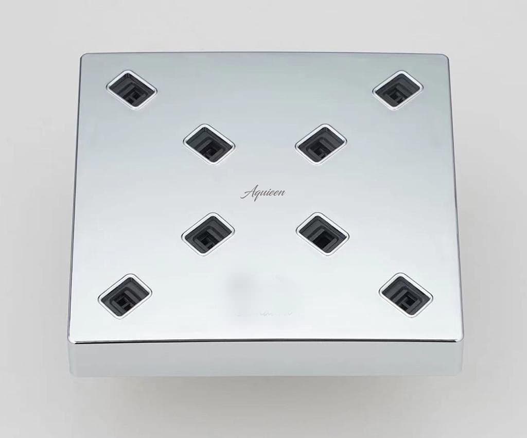 Aquieen Ambiente 5 x 5" Square Water Saving Rain Overhead Shower