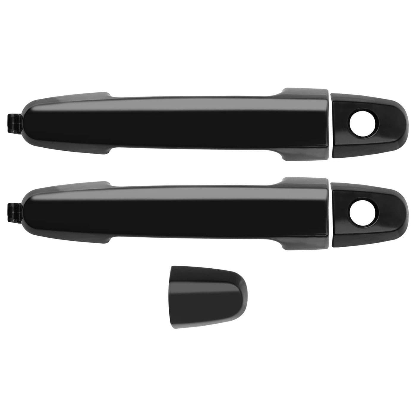 Exterior Door Handle 2Pcs Front Rear Driver Passenger Side Compatible with Toyota Camry 20022006 0313 Corolla Matrix 0412 Prius 20022003 ES3000308 Pontiac Vibe Replaces 81309 92894
