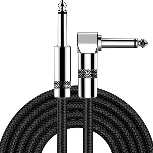 New Bee Guitar Cable 15ft Electric Instrument Cable Bass AMP Cord 1/4 Right to Straight for Electric Guitar, Bass Guitar, Electric Mandolin, Pro Audio