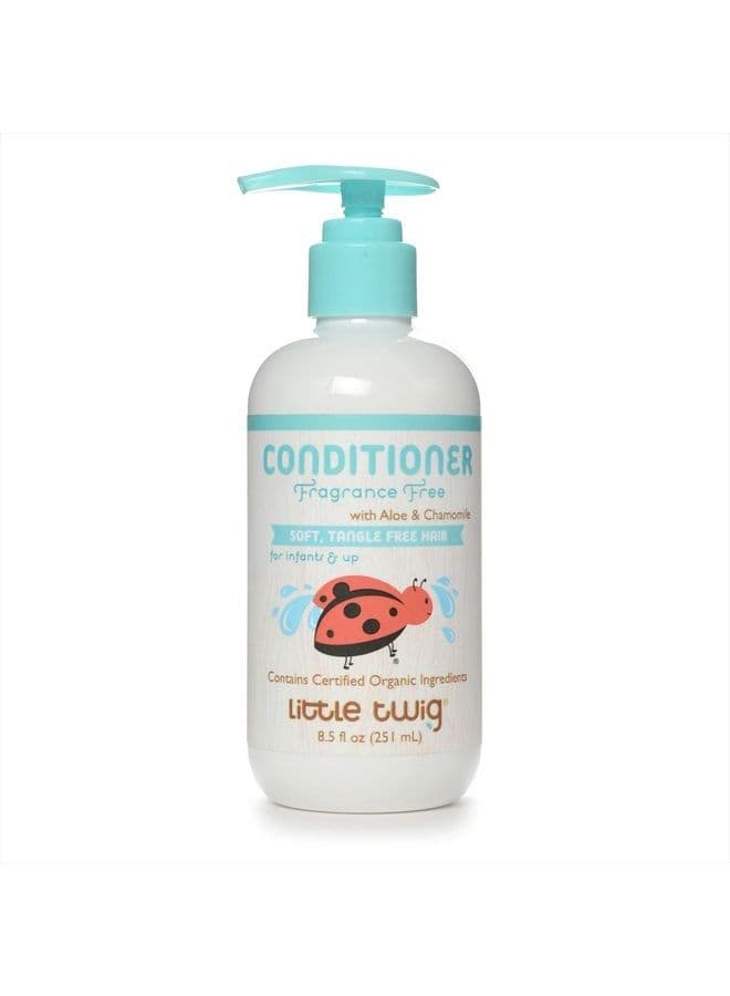 Detangling Conditioner, Natural Conditioner with Plant Derived Formula, Hair Conditioner with Essential Oils and Extracts, Suitable for Whole Family, Fragrance-Free, 8.5 fl oz.